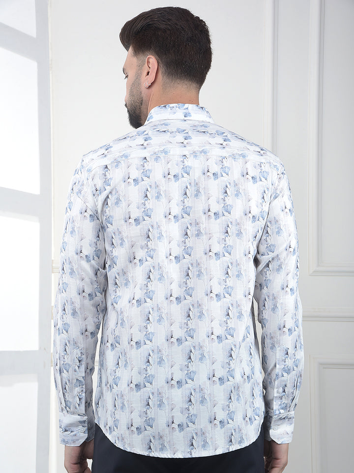 Multi-Color Floral Print Shirt