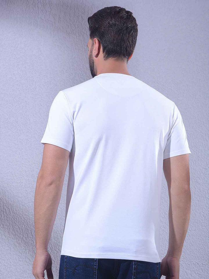 White Brand Logo T-Shirt