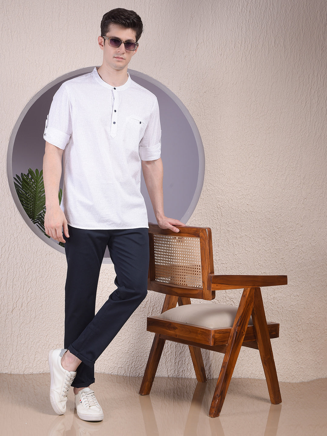Dreamy White Printed Kurta