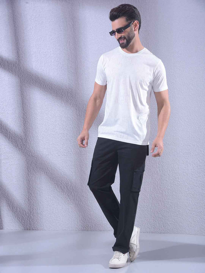 White Jacquard T-Shirt
