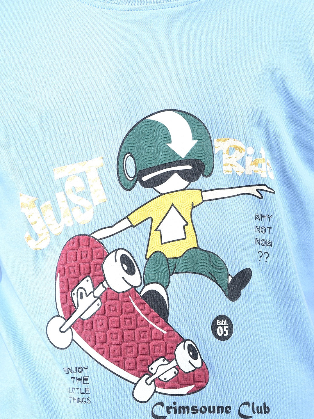 Blue Graphic Print T-Shirt