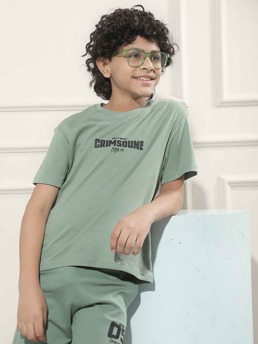 Green Typographic 100% Cotton T-Shirt