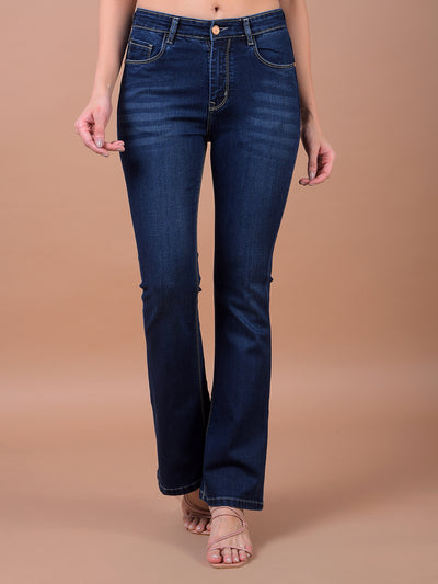 Streamlined Blue Bootcut Jeans