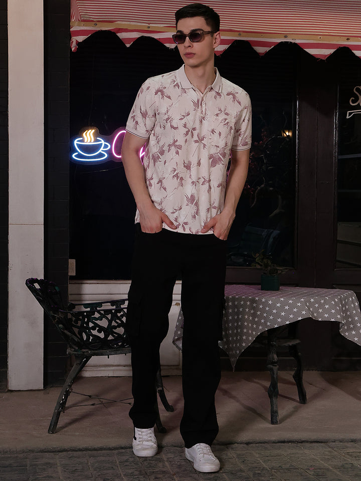 Pink Floral Print T-Shirt