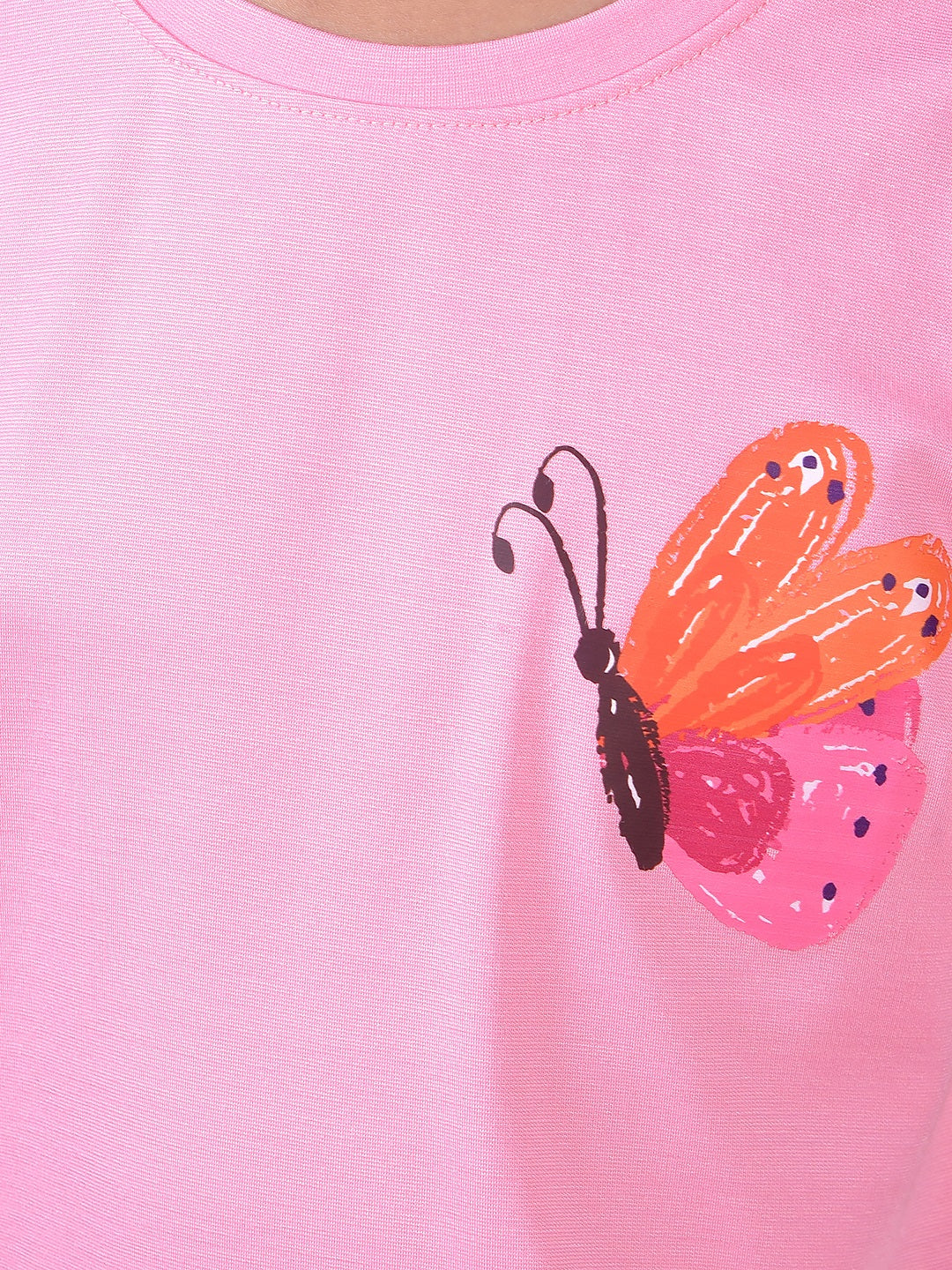 Pink Graphic Print T-Shirt