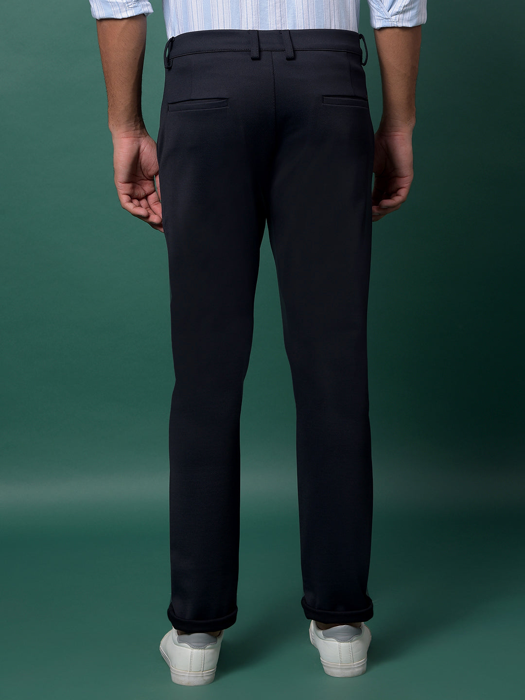Trendy Navy Blue Trousers