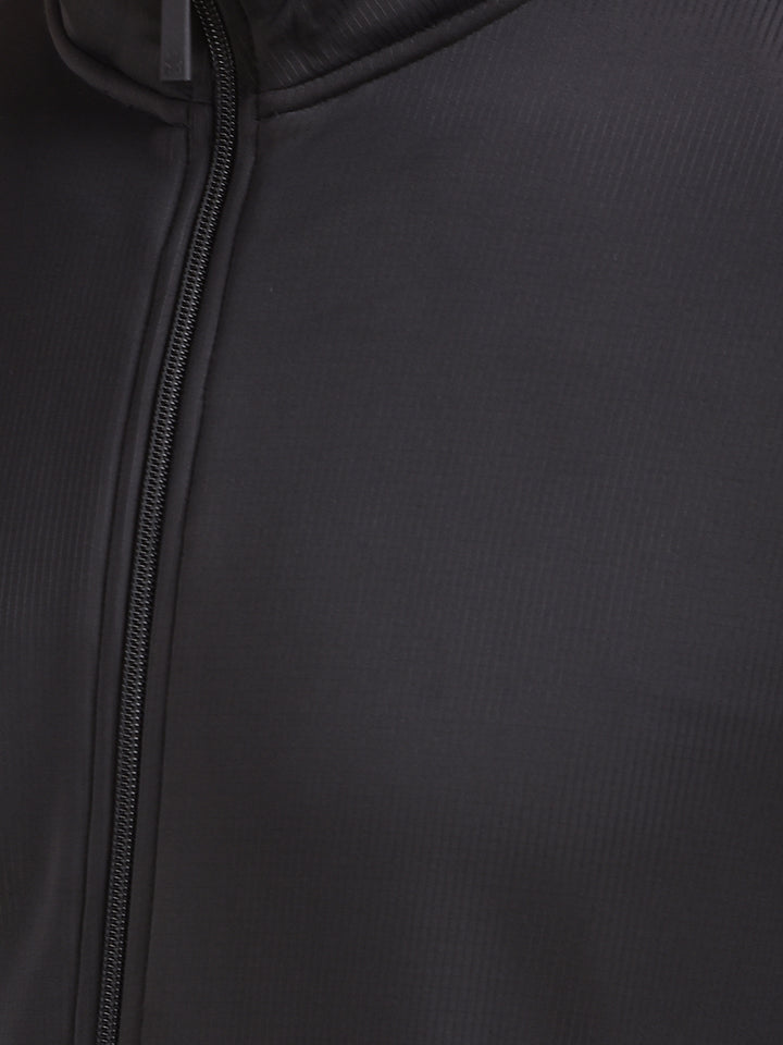 Black Knitted Trackpants-Men Trackpants-Crimsoune Club