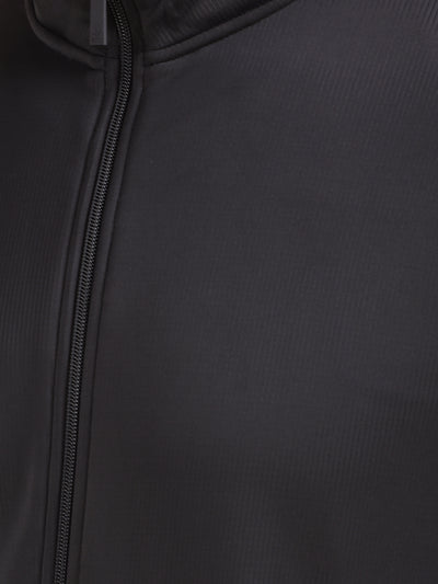 Black Knitted Trackpants-Men Trackpants-Crimsoune Club