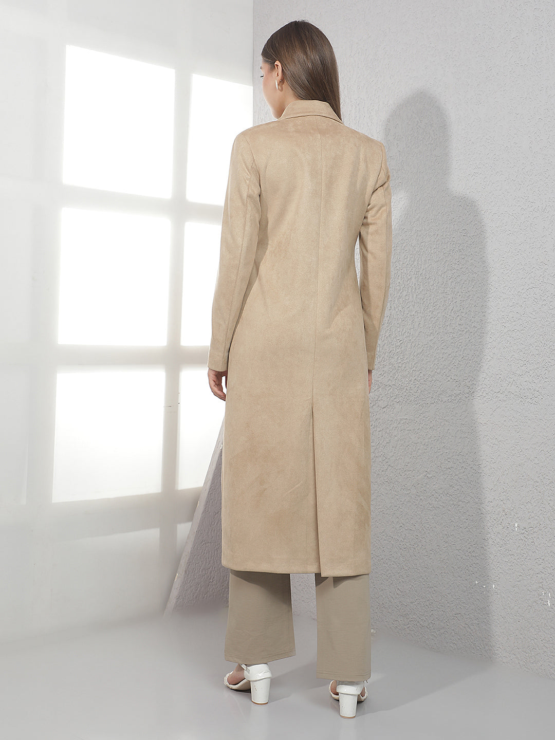 Camel Sand Beige Overcoat