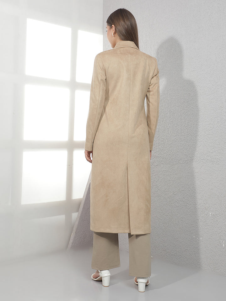 Camel Sand Beige Overcoat