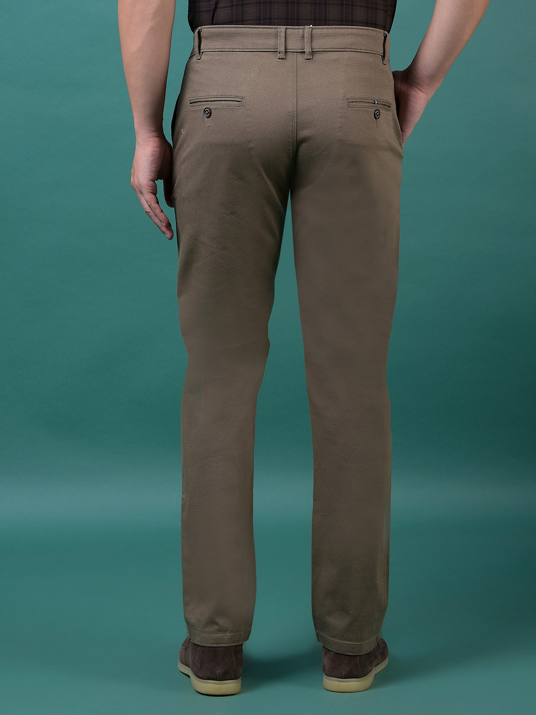 Khaki Printed Trousers