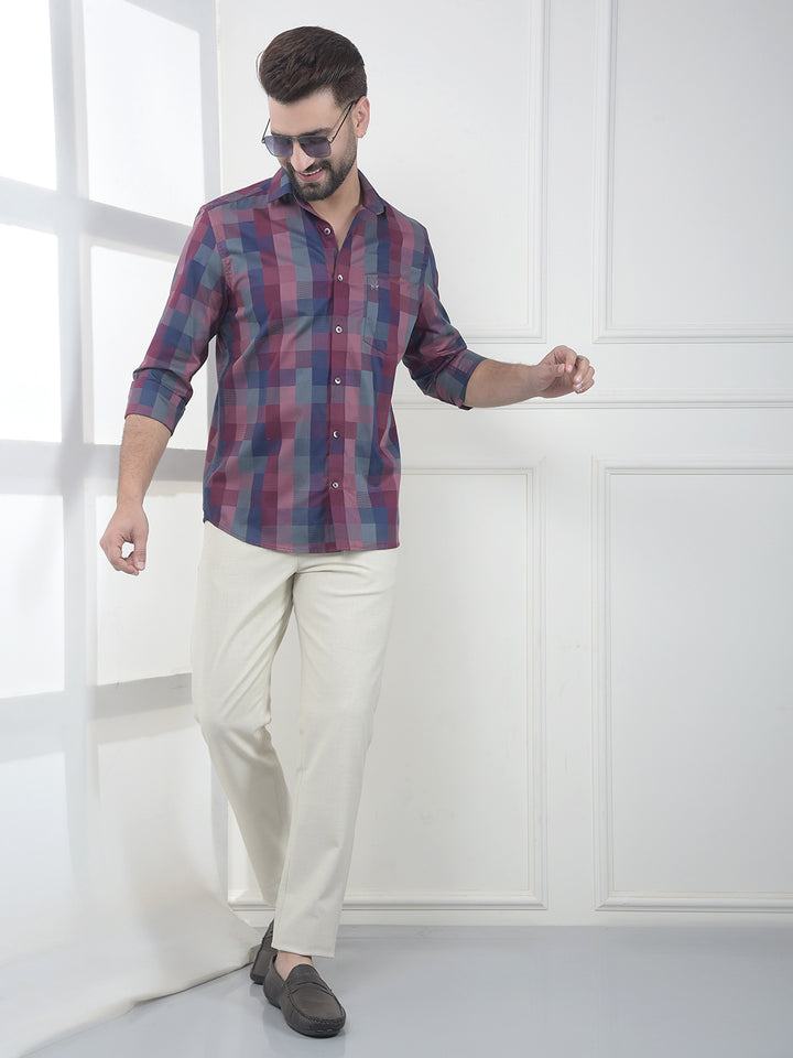 Multi-Color Printed 100% Cotton Shirt