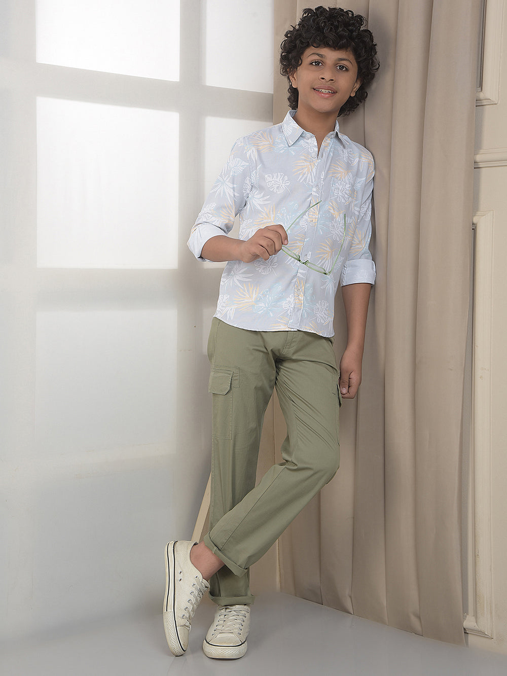 Multi-Color Floral Print 100% Cotton Shirt