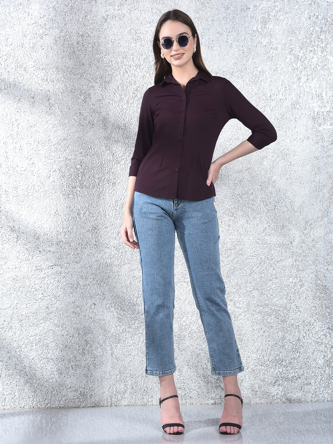Mulberry Chic Tailored Shirt