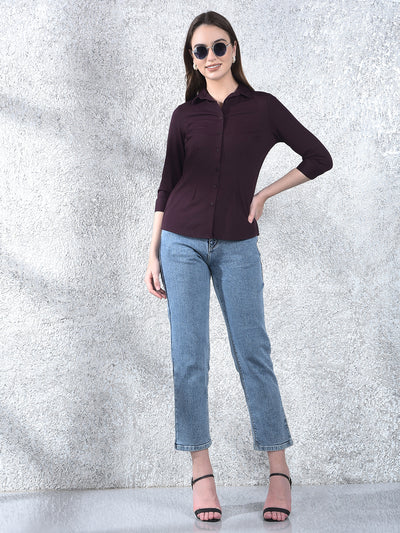 Mulberry Chic Tailored Shirt