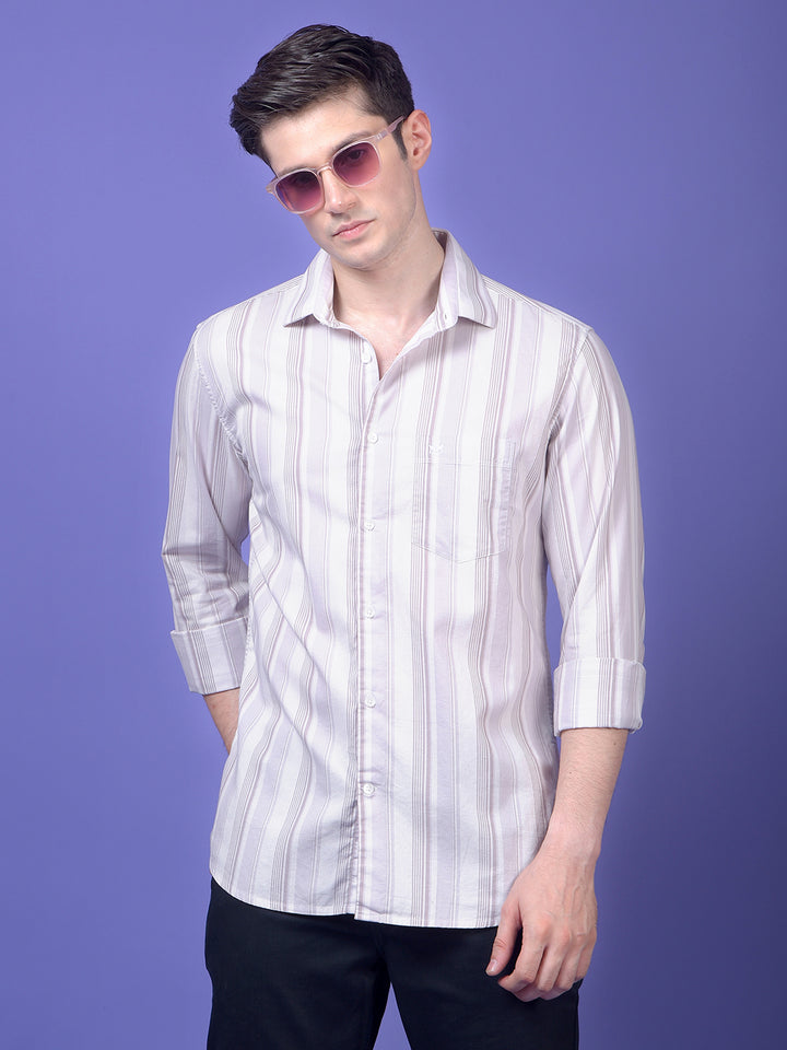 Blue Floral Print 100% Cotton Shirt