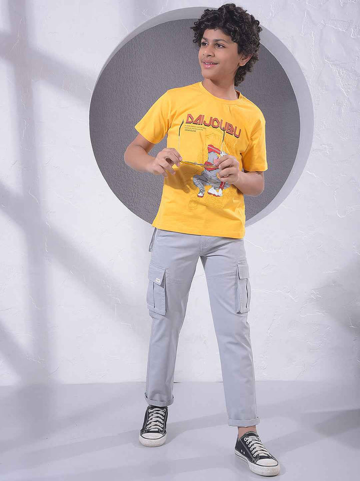 Yellow Graphic Print T-Shirt