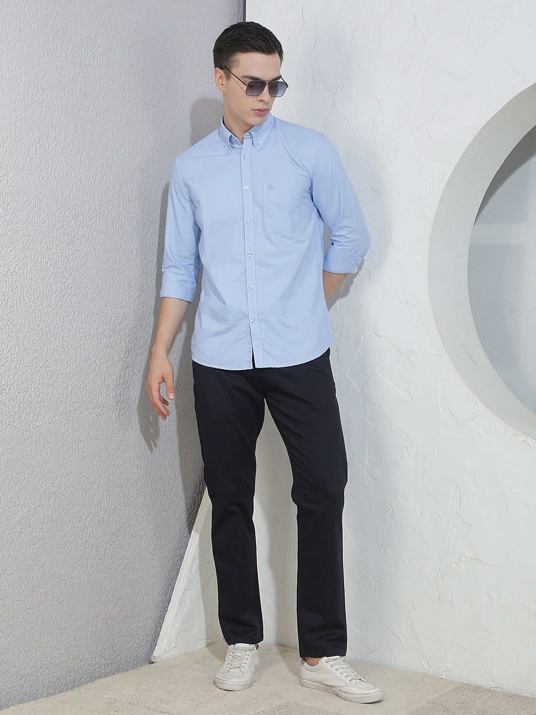 Sky Blue 100% Cotton Shirt