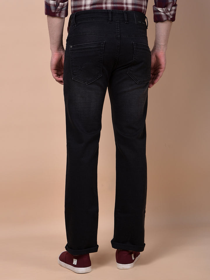 Elevated Black Straight Jeans