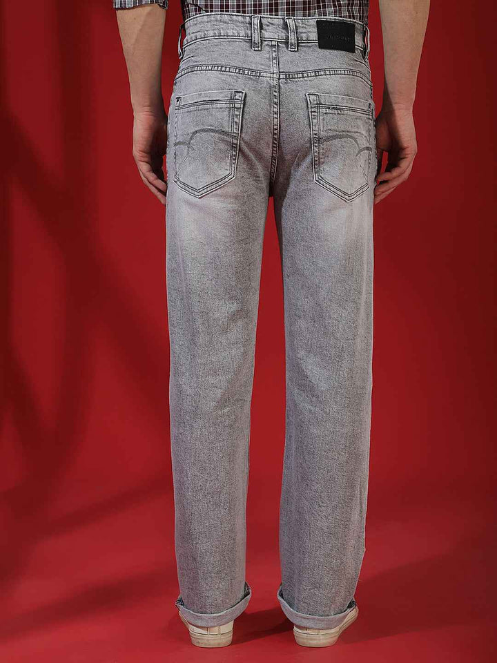 Grey Urban Chic Baggy Jeans