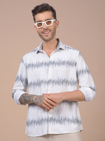 Green Printed Shirt