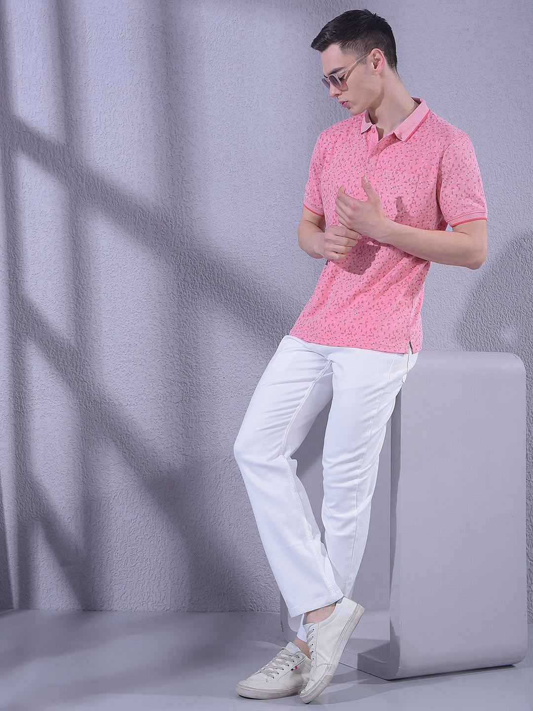 Pink Printed T-Shirt