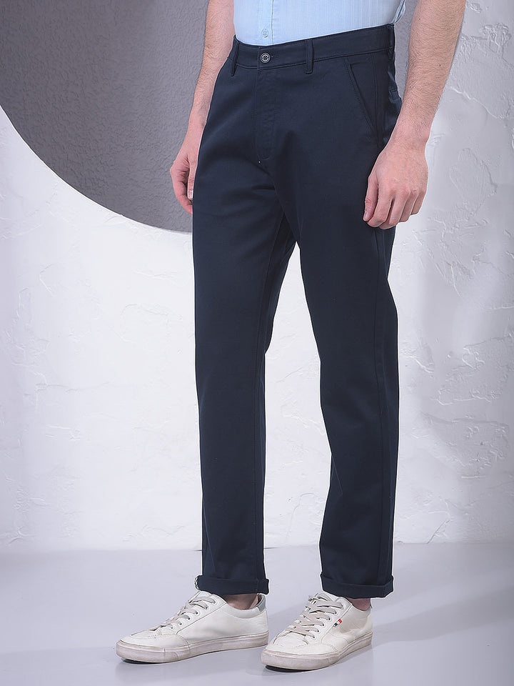 Refined Navy Blue Trousers