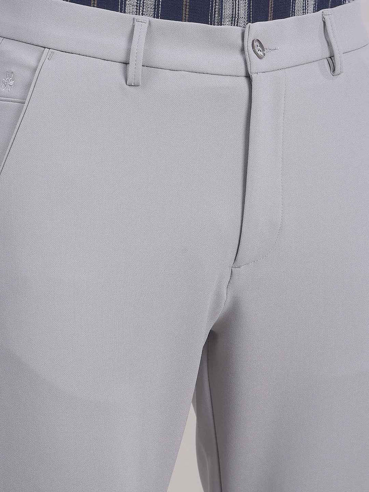 Street Grey Knit Trousers