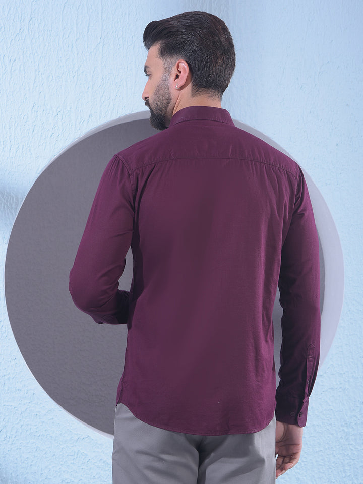 Rich Wine Maroon Shirt
