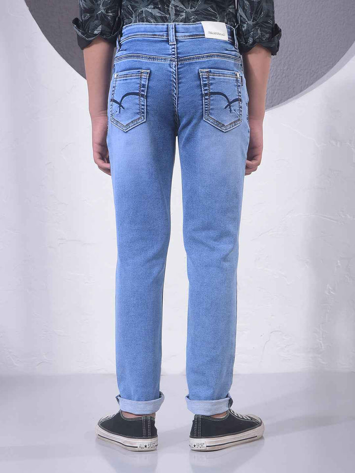 Sleek Blue Chic Jeans