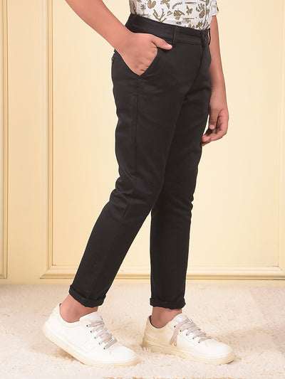 Black Printed Trousers