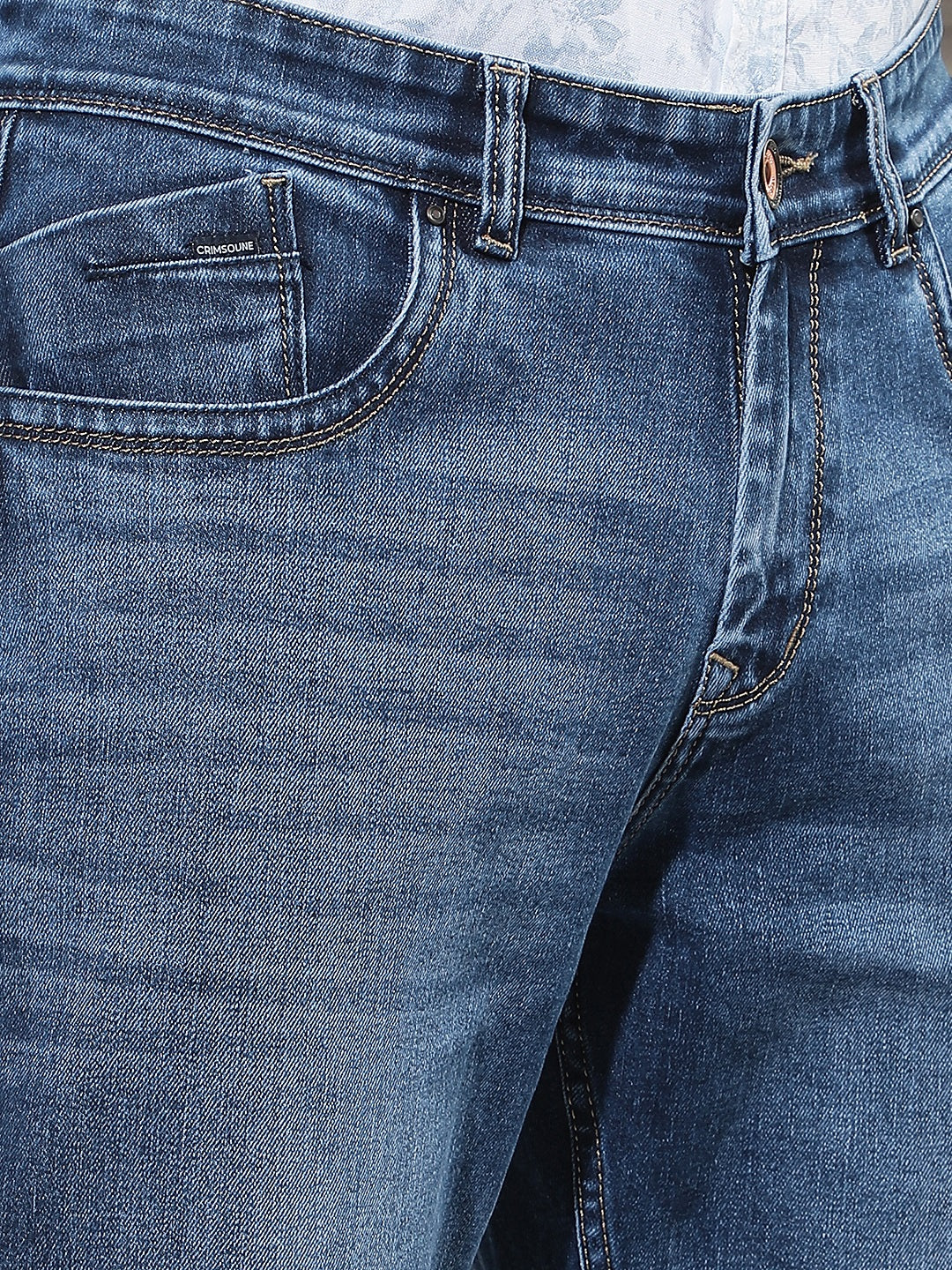 Refined Cobalt Blue Straight Jeans