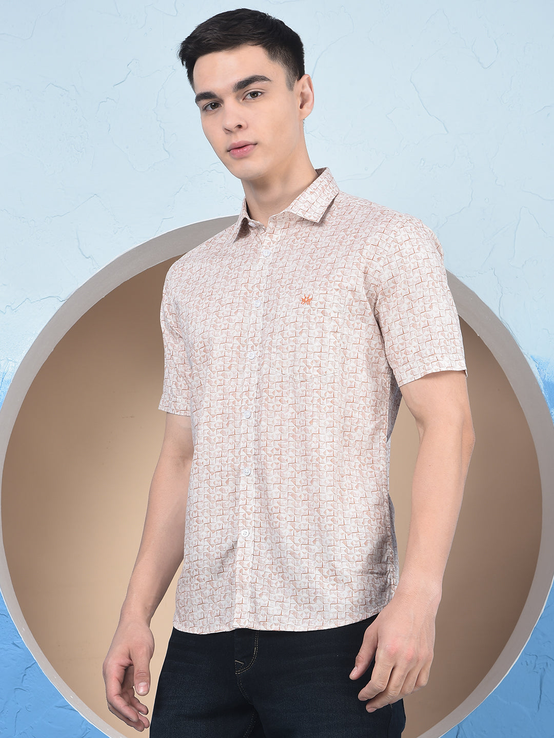 Red Printed Shirt