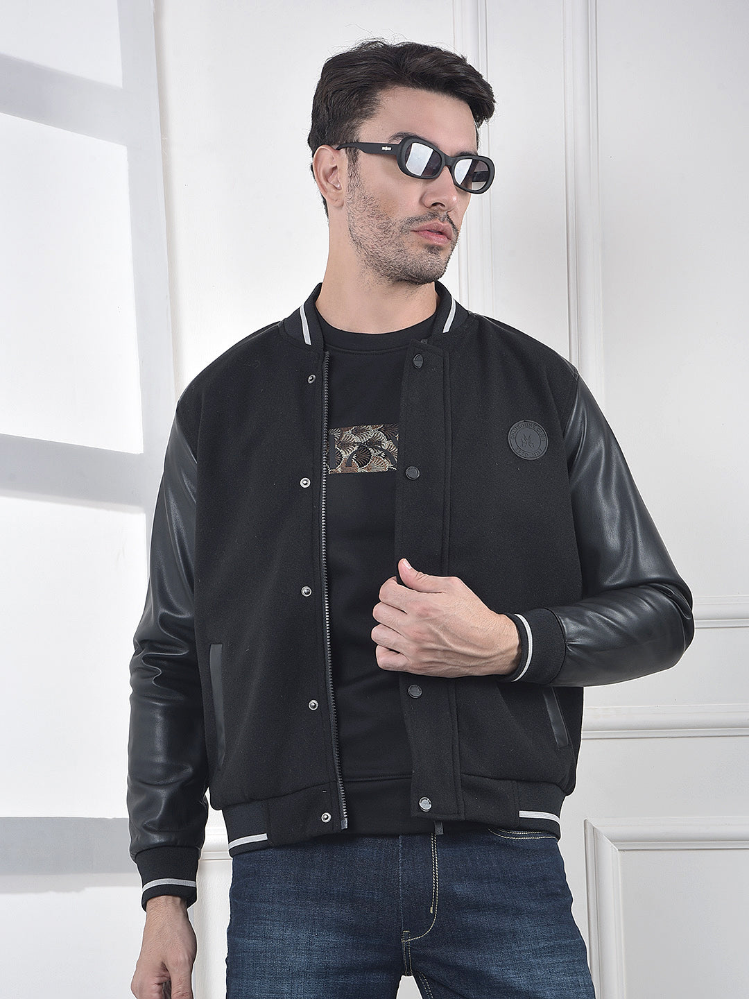 Black Classic Varsity Jacket