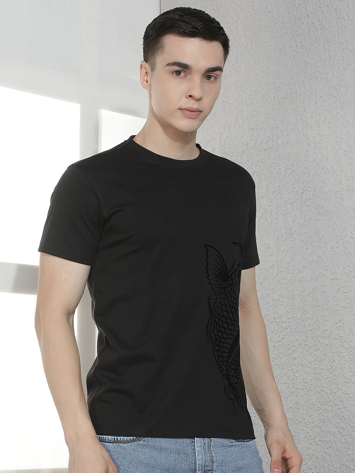Black Graphic Printed T-Shirt