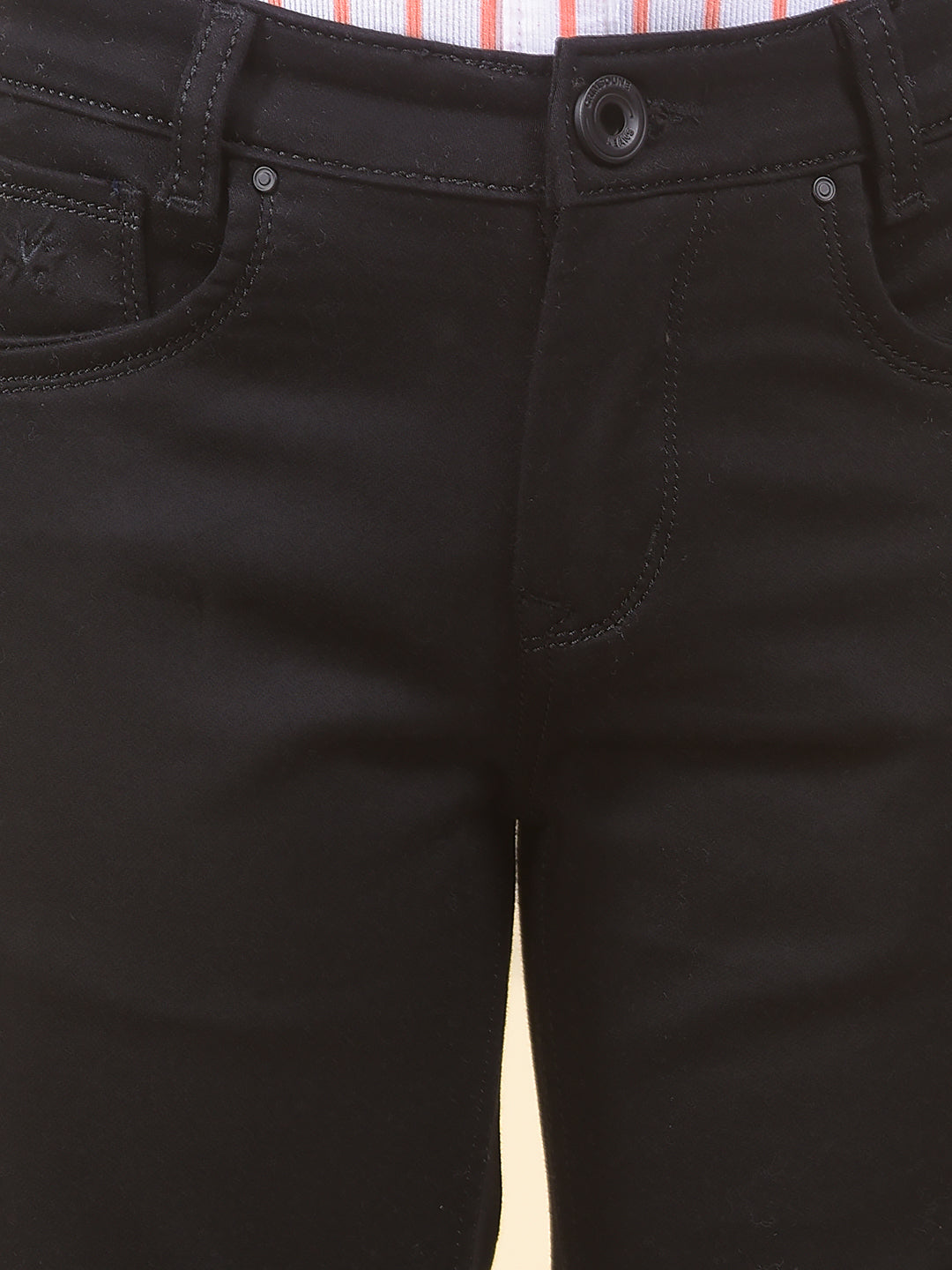Dreamy Dark Wash Slim Fit Black Jeans