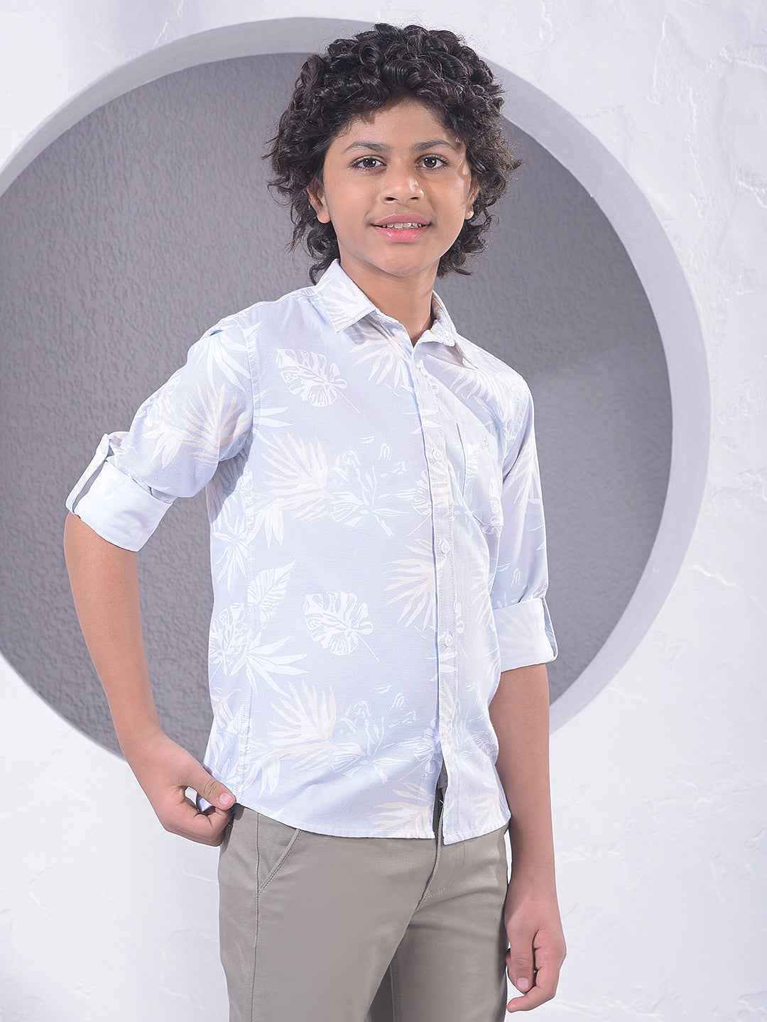 Multi-Color Floral Print 100% Cotton Shirt