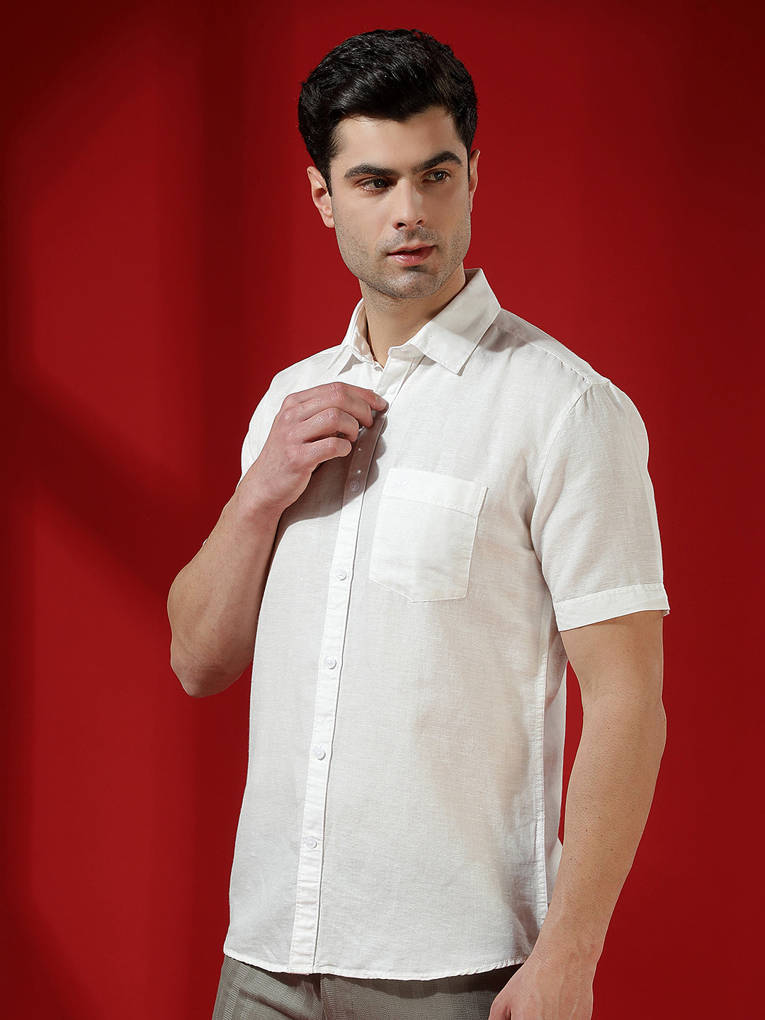 White Luxe Linen Breeze Shirt