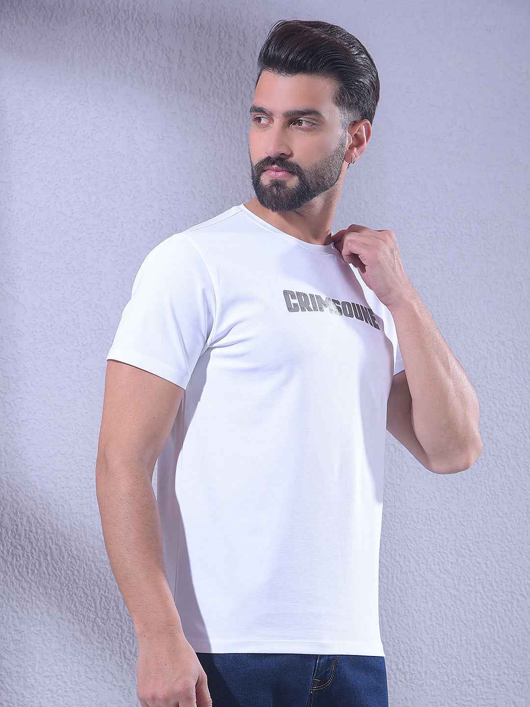 White Brand Logo T-Shirt