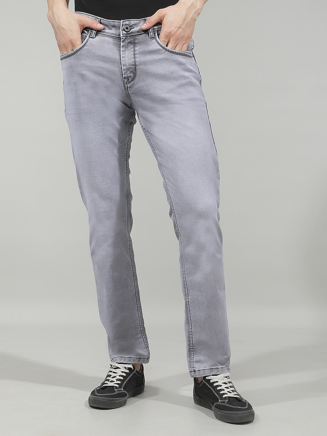 Sleek Fog Grey Jeans
