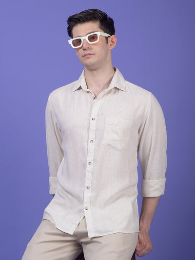 Off White Linen Shirt