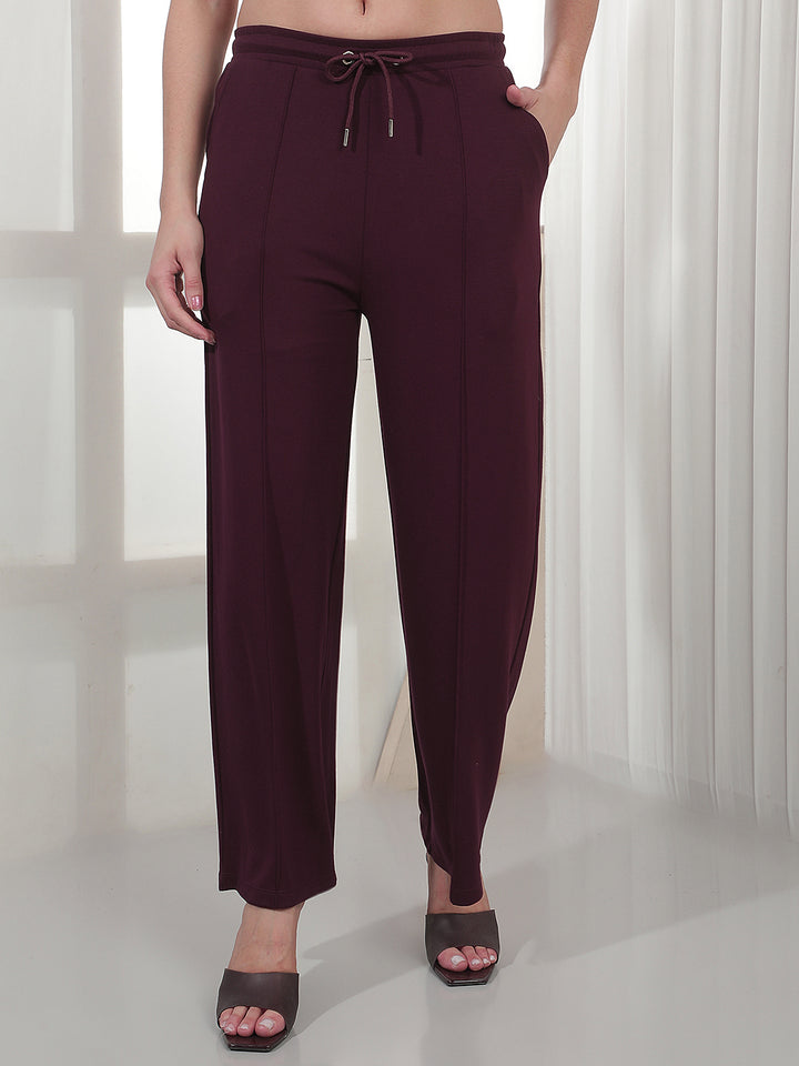 Essential Deep Wine Casual Trousers