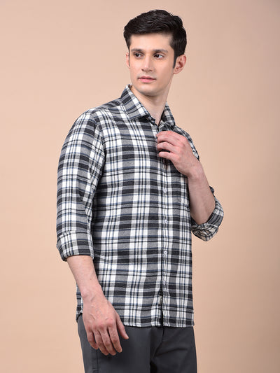 Blue Checked 100% Cotton Shirt