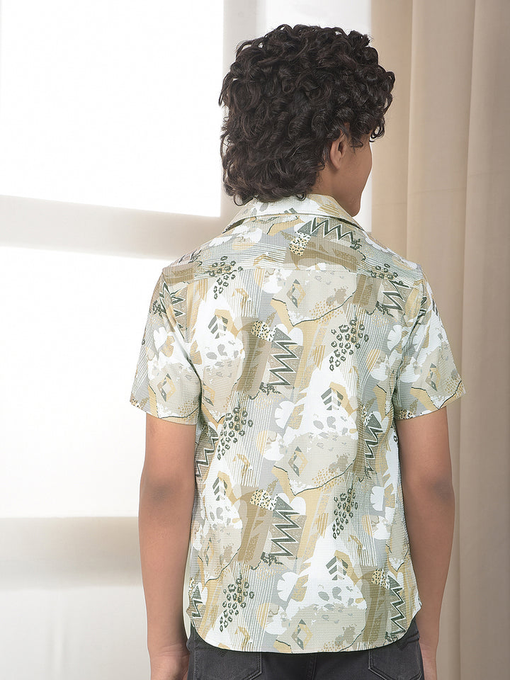 Multicolor Graphic Print Shirt with T-Shirt