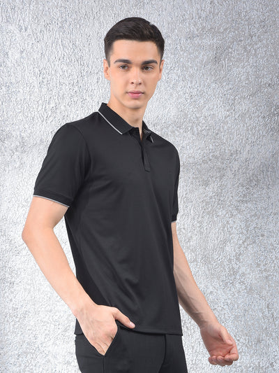 Swanky Black Polo Neck T-Shirt