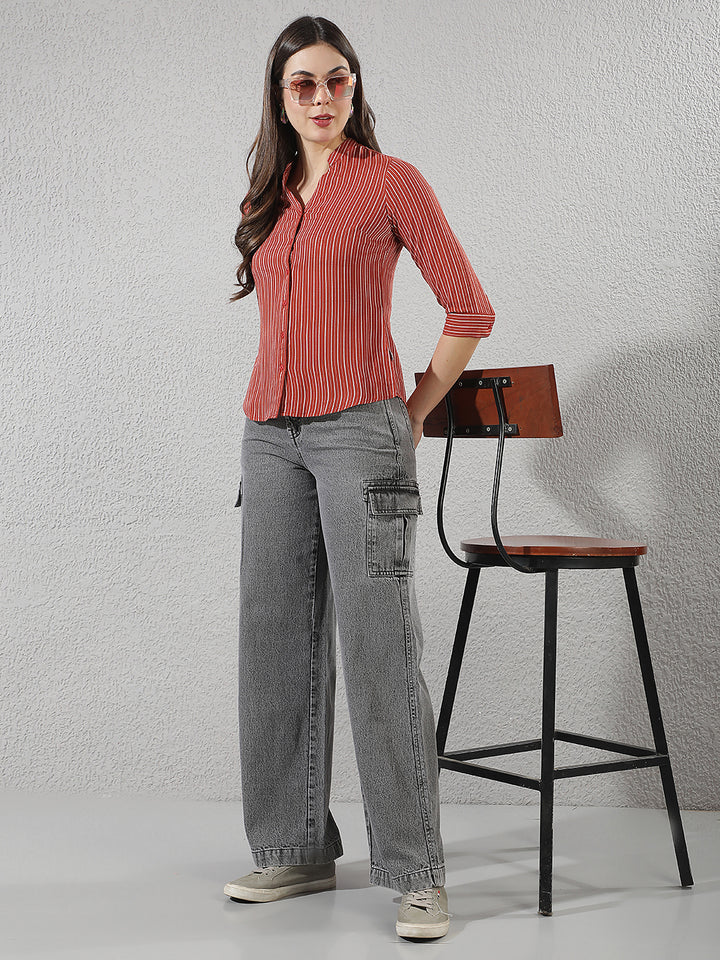 Grey Cargo 100% Cotton Jeans