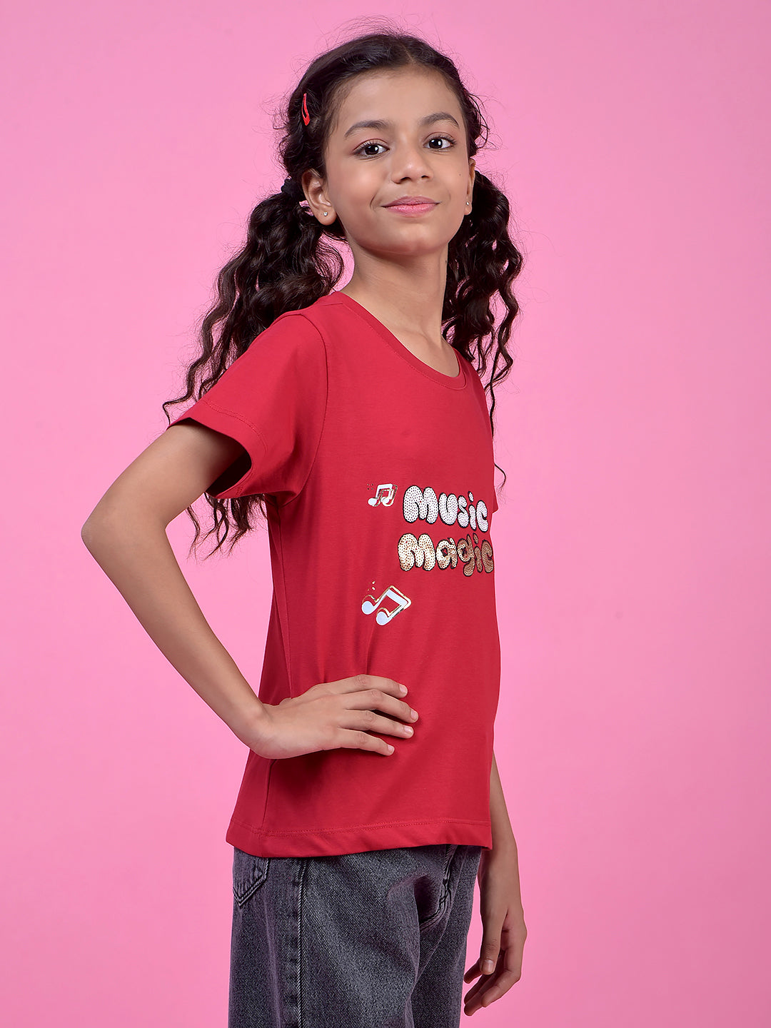 Red Graphic Print T-Shirt