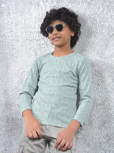 Elite Edge Green Jacquard T-Shirt