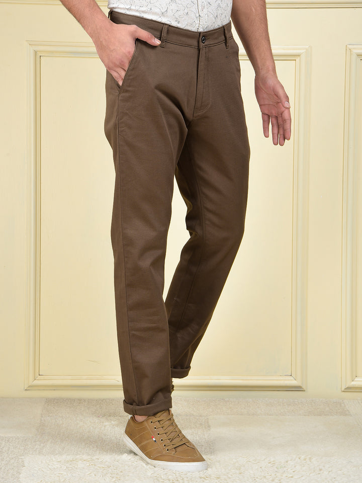 Clear Fit Brown Trousers