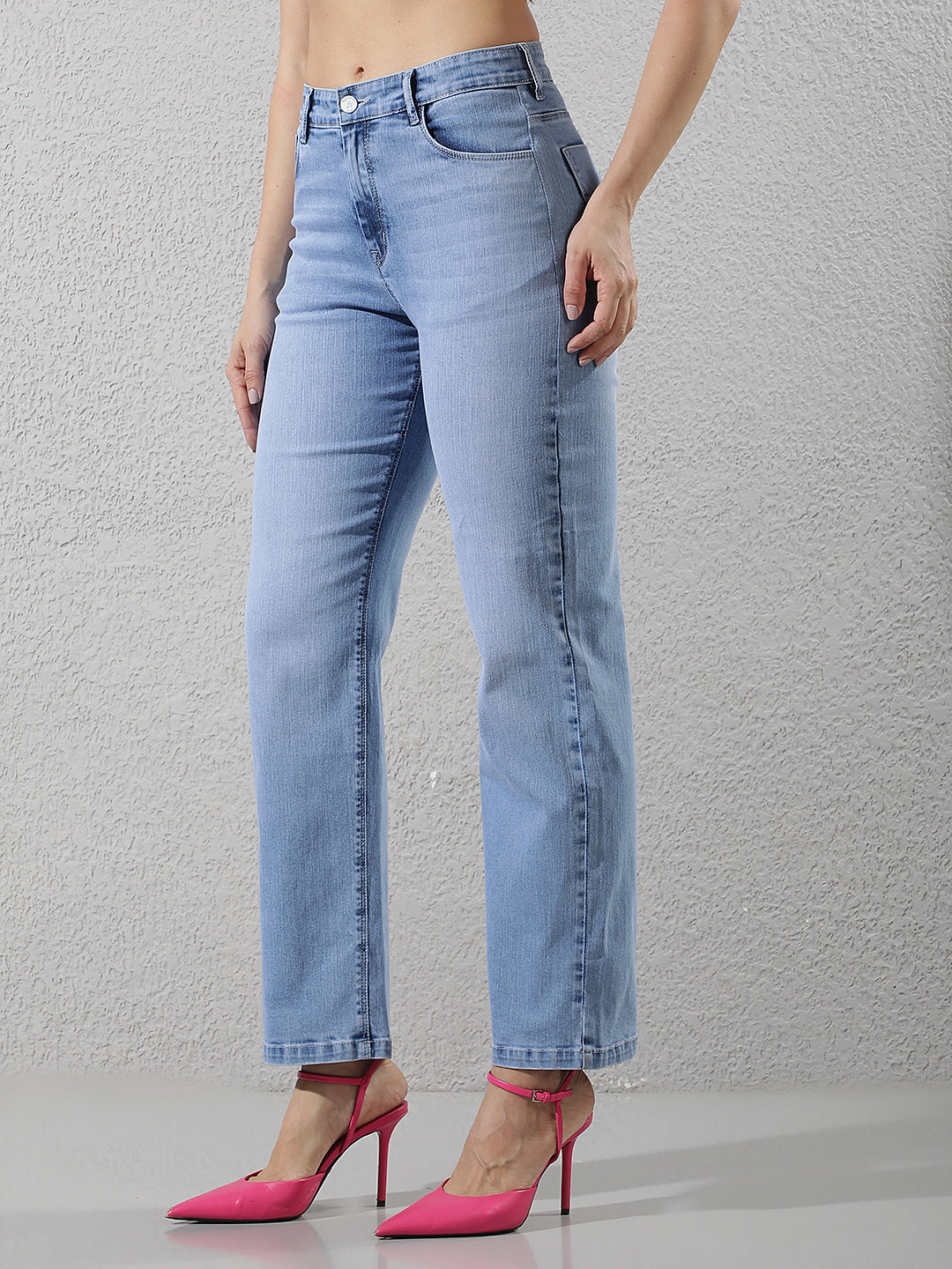Refined Indigo Blue Straight Jeans